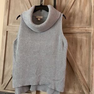 MICHAEL KORS CHUNKY COWL Neck Sleeveless Sweater WOMENS